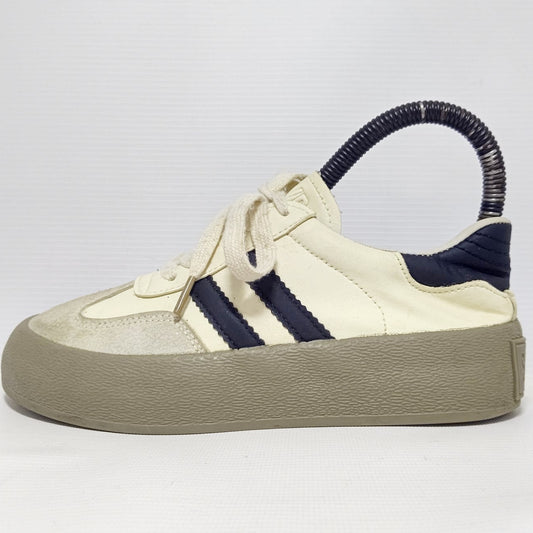 Sem/R OffWhite Leather Sneakers with High Sole