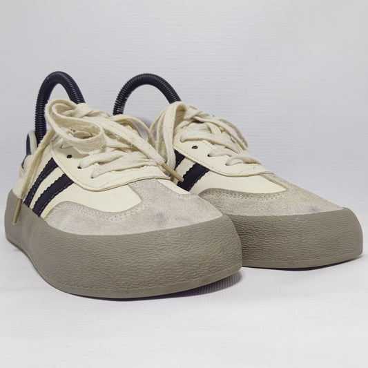 Sem/R White Leather Sneakers with High Sole for Women's