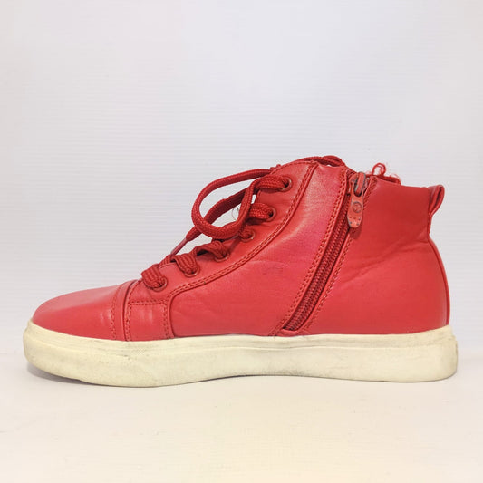 Red Zip-up Sneakers