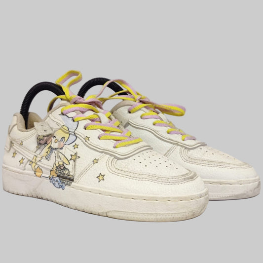 Warrior White Leather Sneakers for Kids