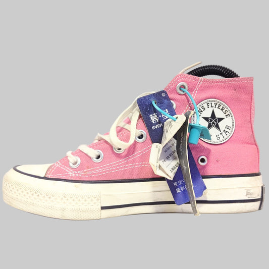 Even Star High Top Pink Canvas Shoes
