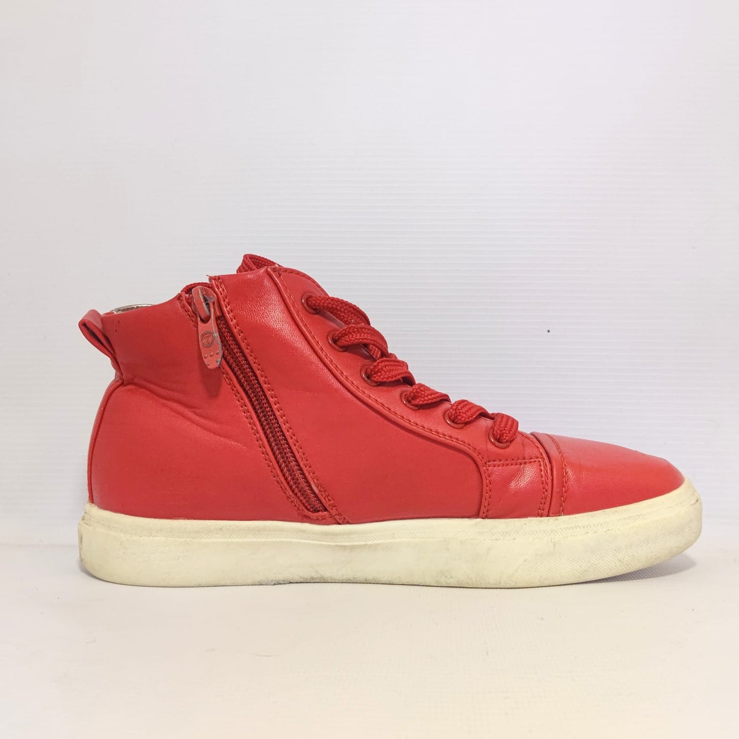 Red Zip-up Sneakers