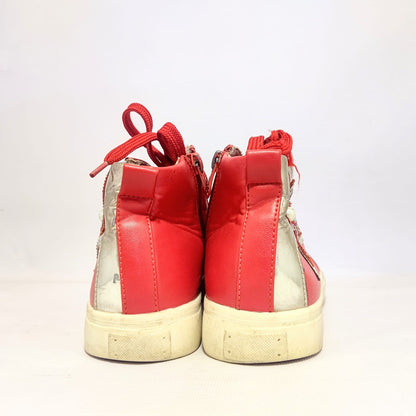 Red Zip-up Sneakers