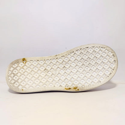 Women White Leather Lofers