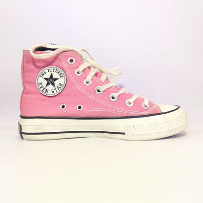Even Star High Top Pink Canvas Shoes for Girls and Womens