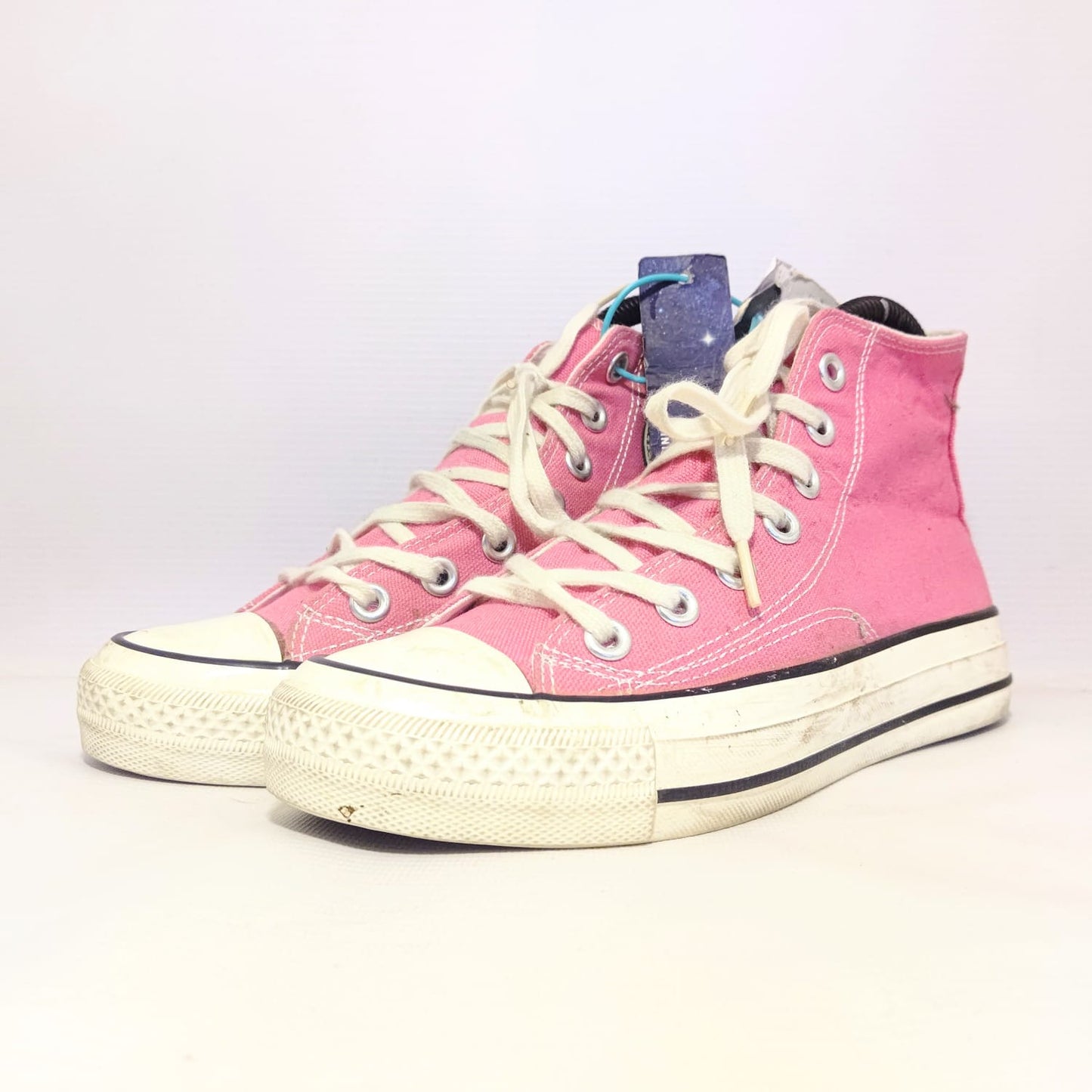 Even Star High Top Pink Canvas Shoes for Girls and Womens