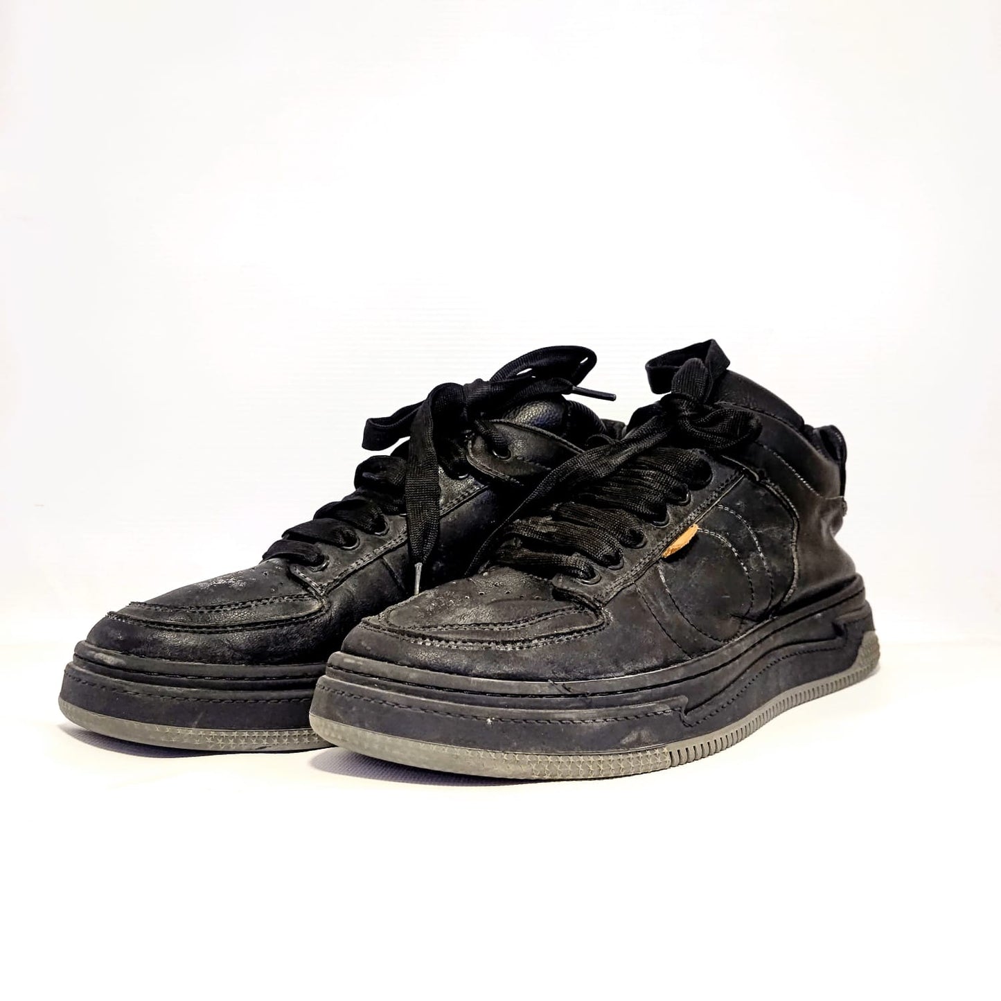 Black Leather Casual Shoes