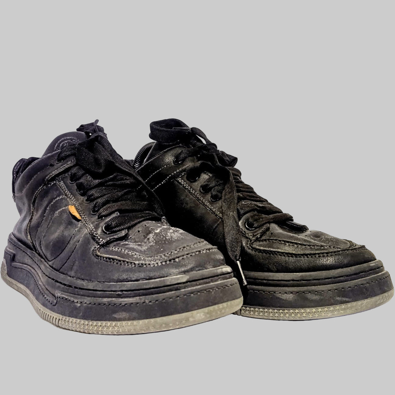 Black Leather Casual Shoes