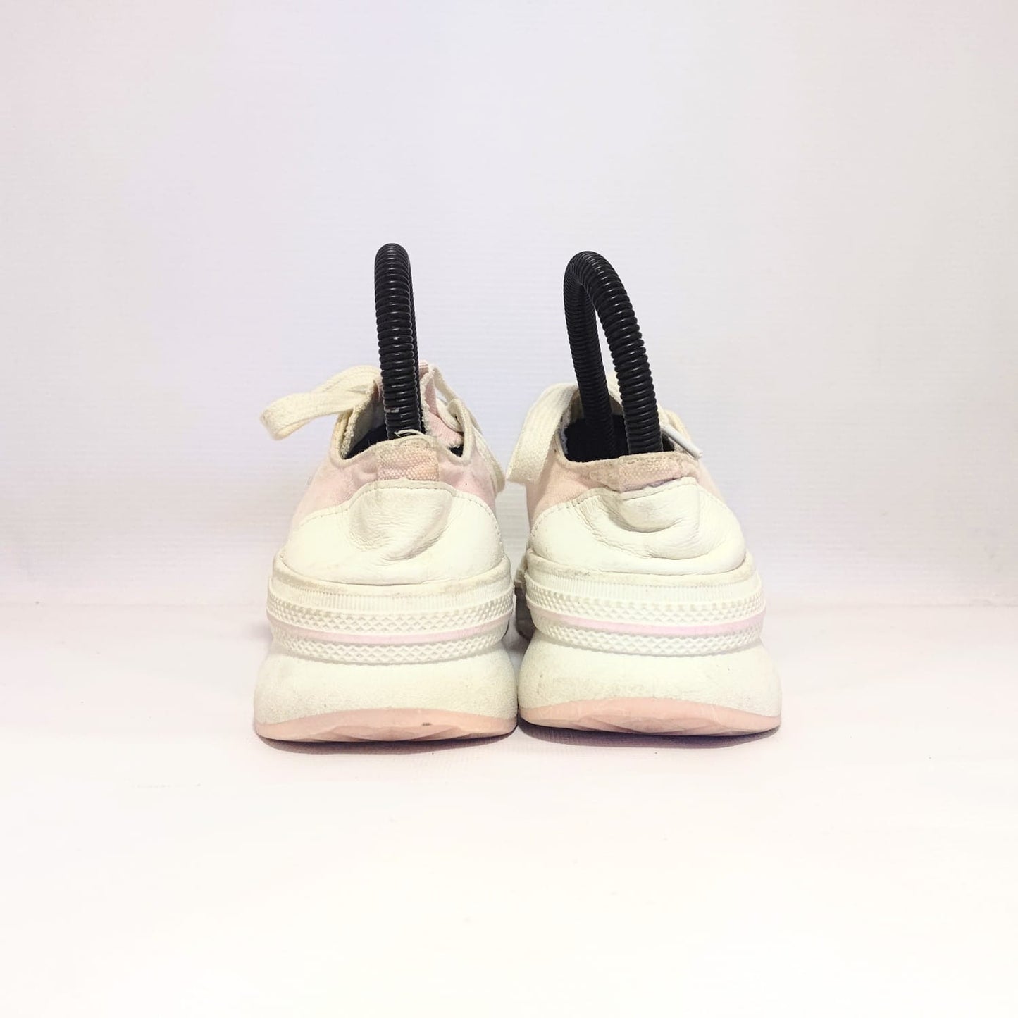 Xiuxian Sneaker with Pink Fabric Top and Chunky sole for Girls and Womens