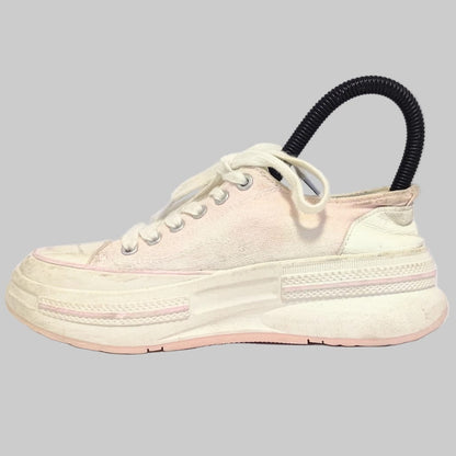 Xiuxian Sneaker with Pink Fabric Top and Chunky sole for Girls and Womens