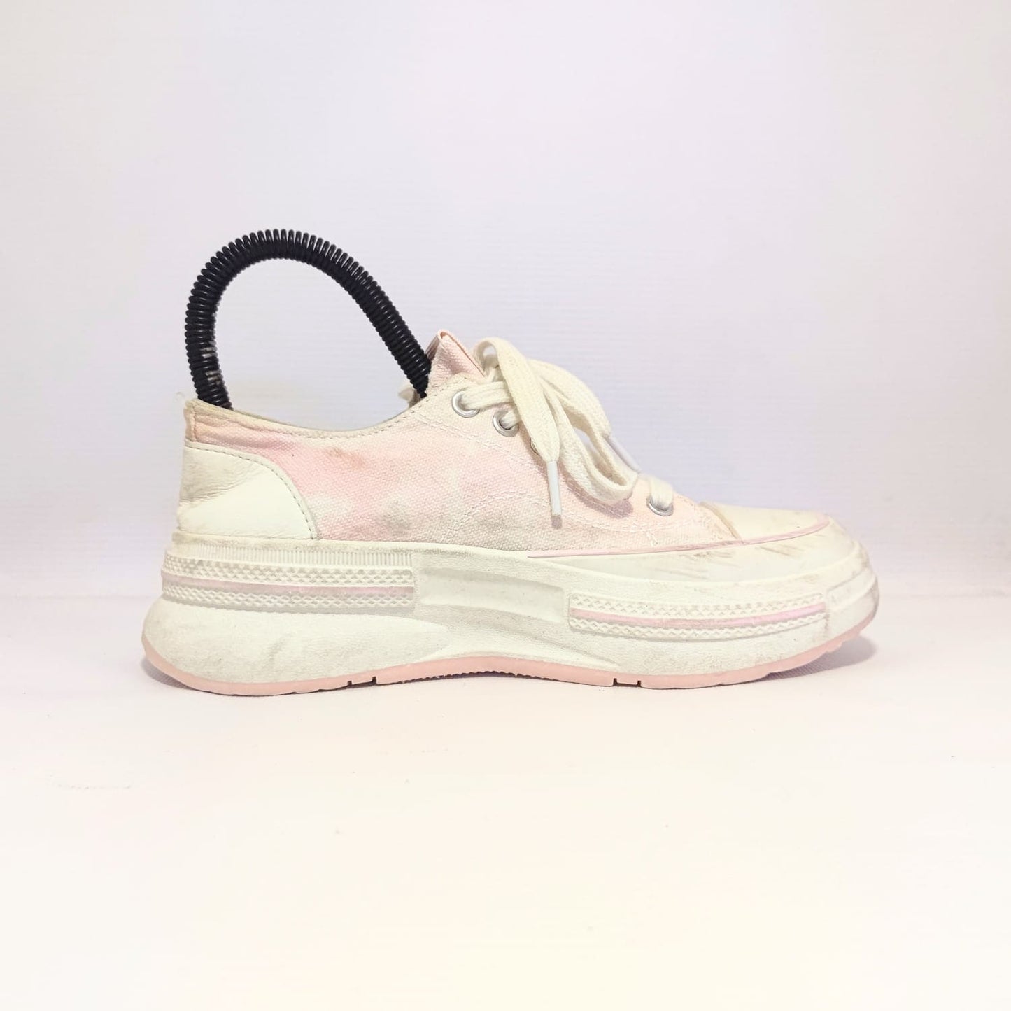 Xiuxian Sneaker with Pink Fabric Top and Chunky sole for Girls and Womens