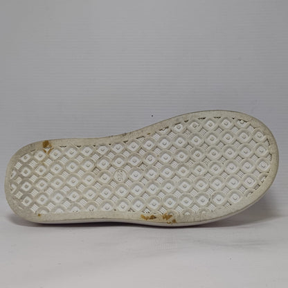 White Leather Loafers for Women's