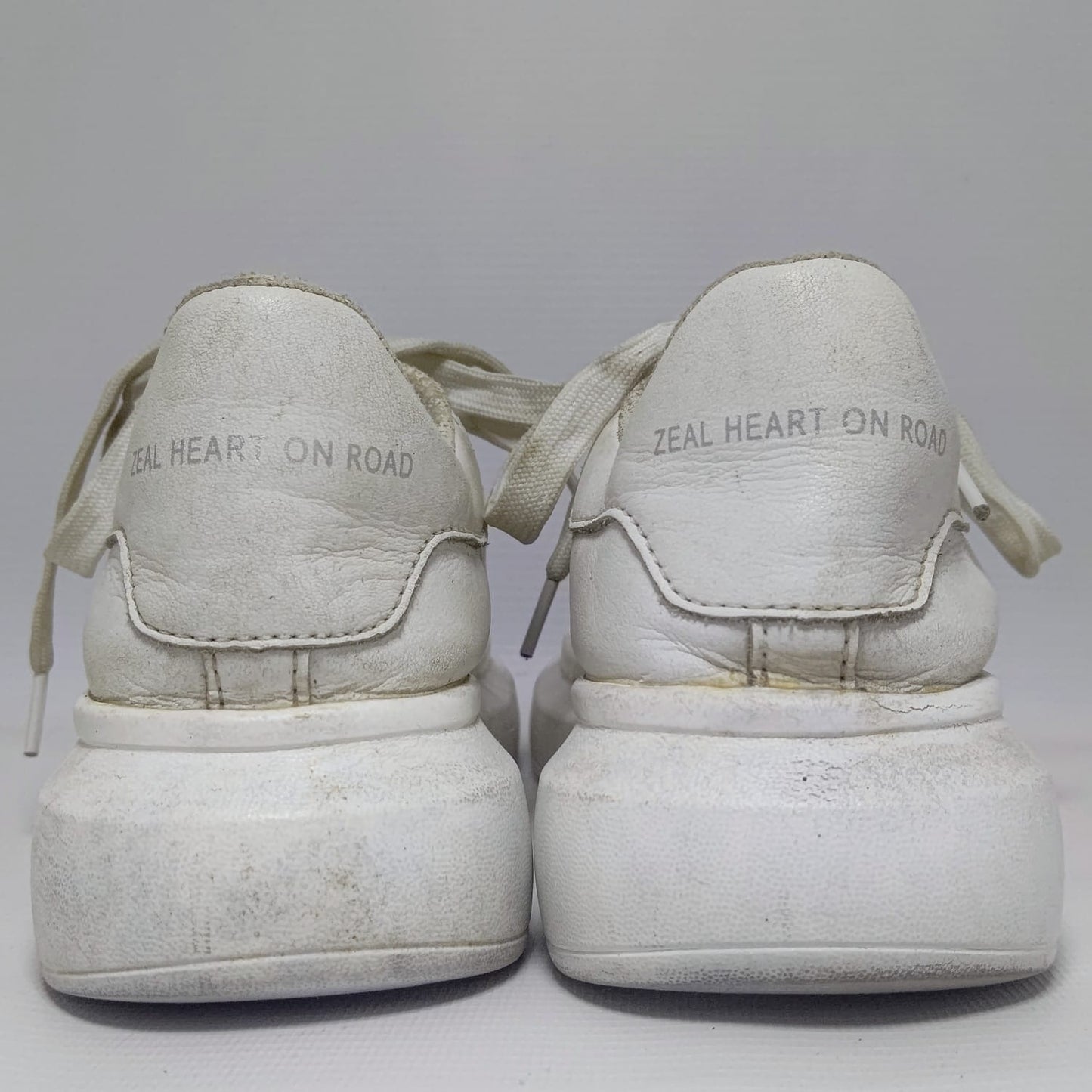 Dragonfly Zeal Heart On Road Withe Leather Shoes for Girls and Womens