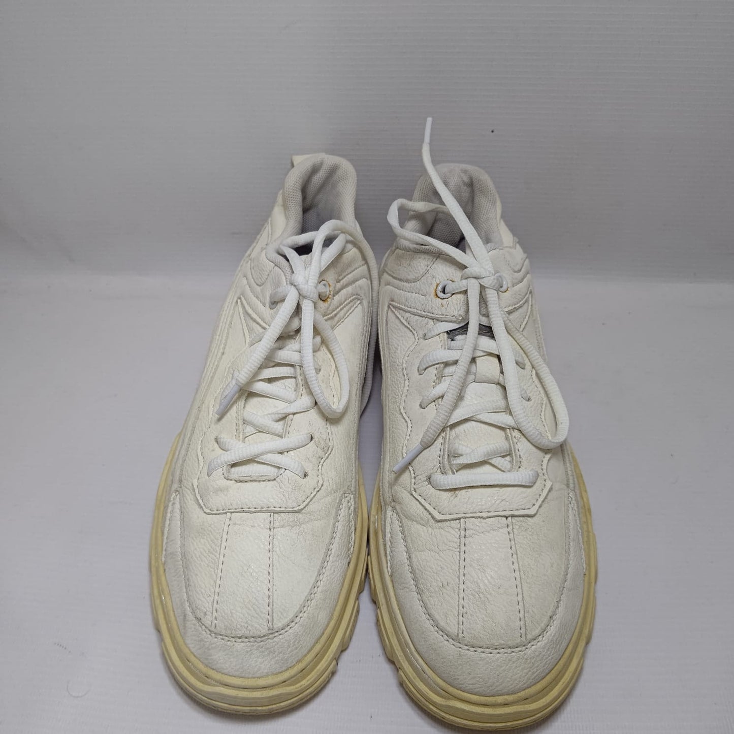 Genius White Leather Shoes