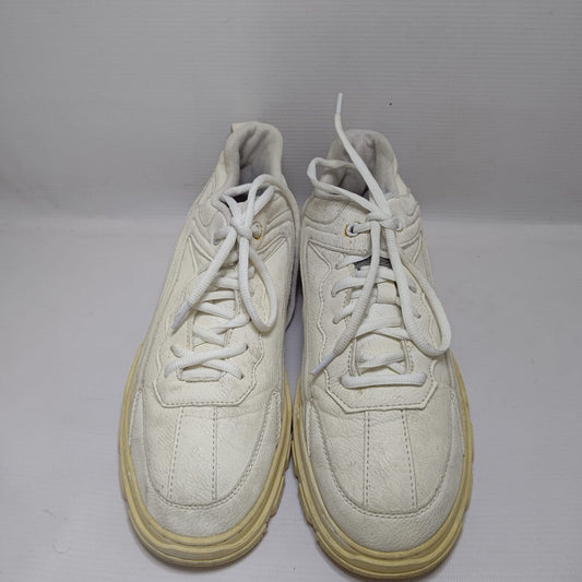 Genius White Leather Shoes