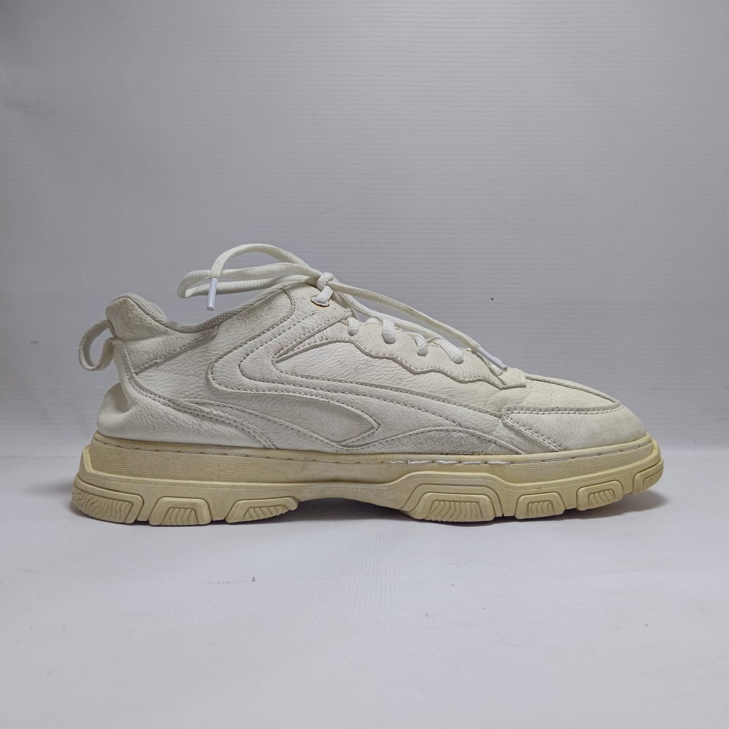 Genius White Leather Shoes