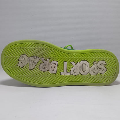 Sports Drag Leather Sneakers