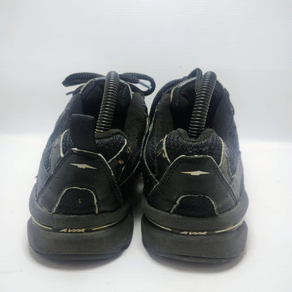 Avia men's athletic or walking shoe in black with yellow accents