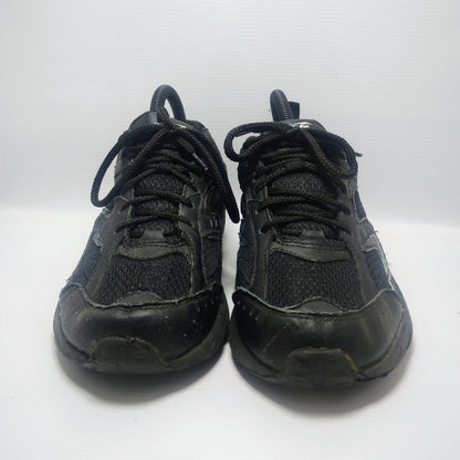 Avia men's athletic or walking shoe in black with yellow accents