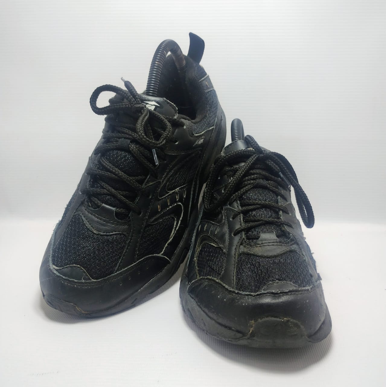 Avia men's athletic or walking shoe in black with yellow accents