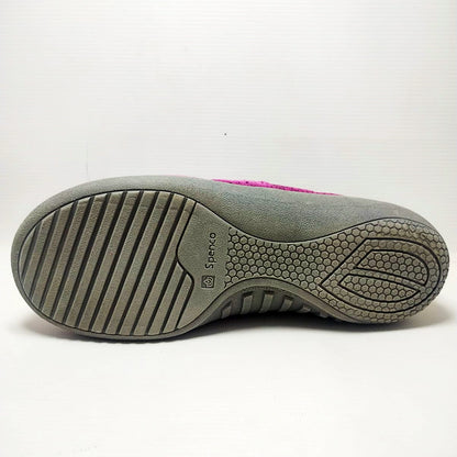 Spenco Siesta Slide Mosaic mules in a magenta/fuchsia color