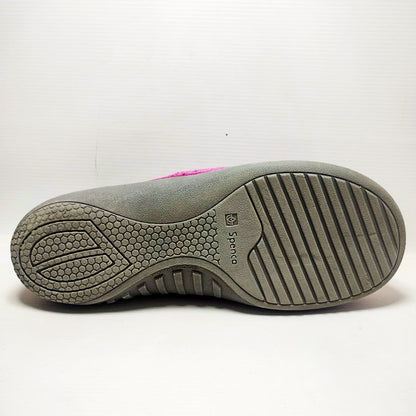 Spenco Siesta Slide Mosaic mules in a magenta/fuchsia color