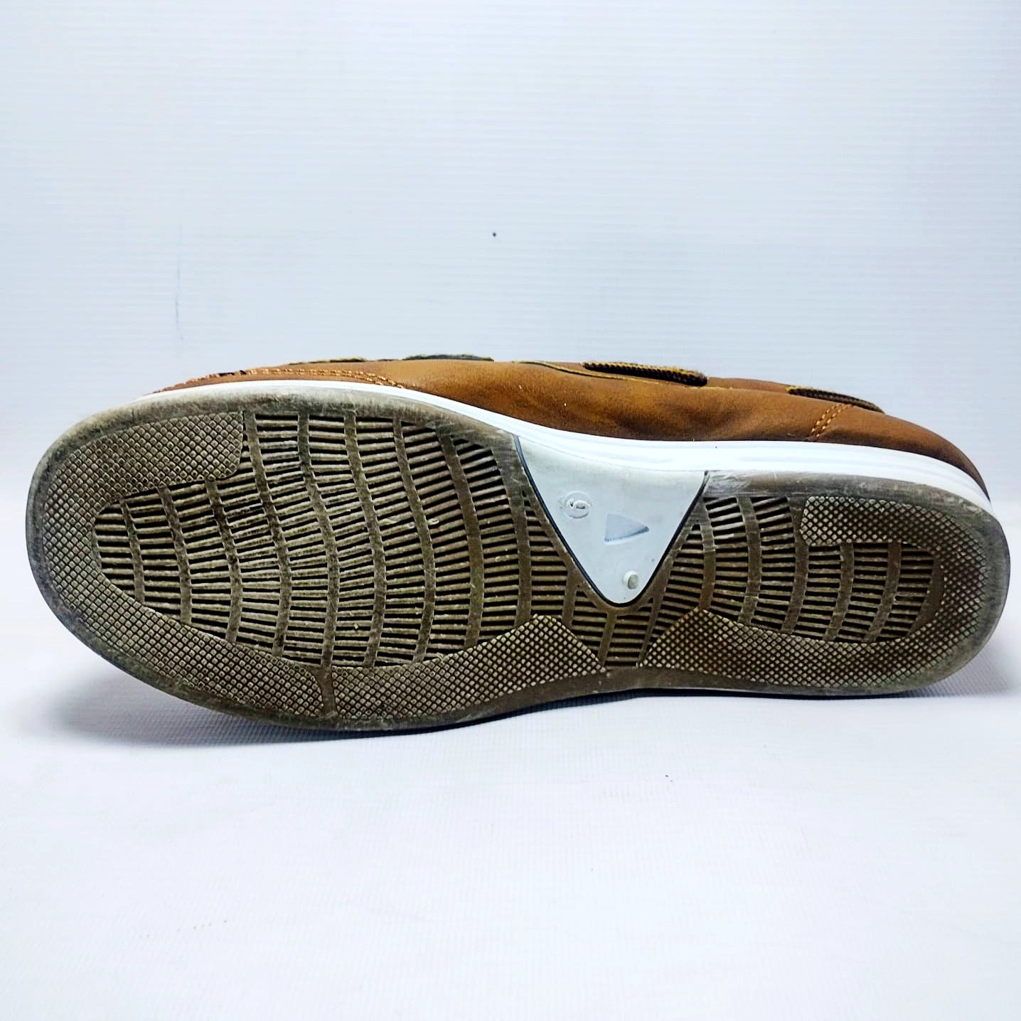 Brown slip-on casual loafers