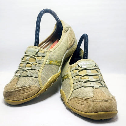 Skechers Breathe Easy Pretty Lady slip-on sneaker in taupe