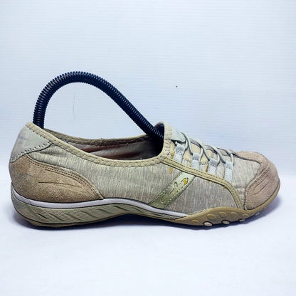 Skechers Breathe Easy Pretty Lady slip-on sneaker in taupe