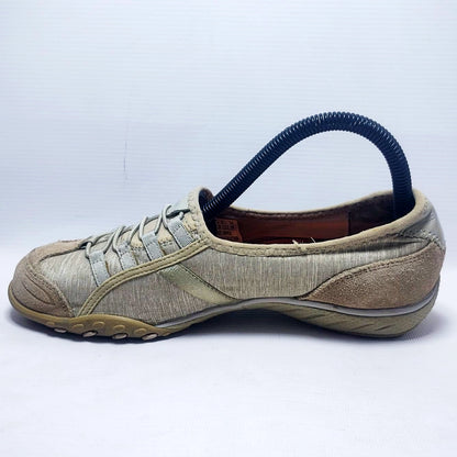 Skechers Breathe Easy Pretty Lady slip-on sneaker in taupe