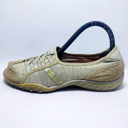 Skechers Breathe Easy Pretty Lady slip-on sneaker in taupe