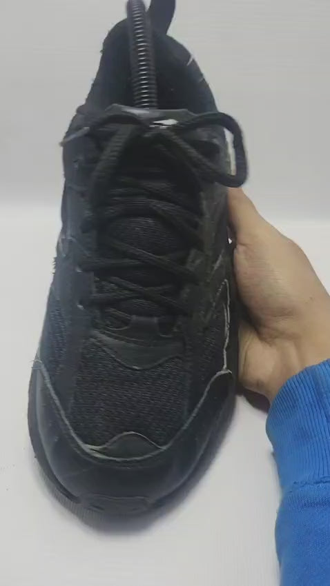 Avia men's athletic or walking shoe in black with yellow accents