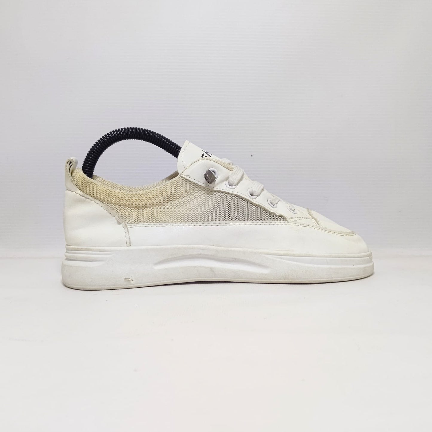 White casual sneakers